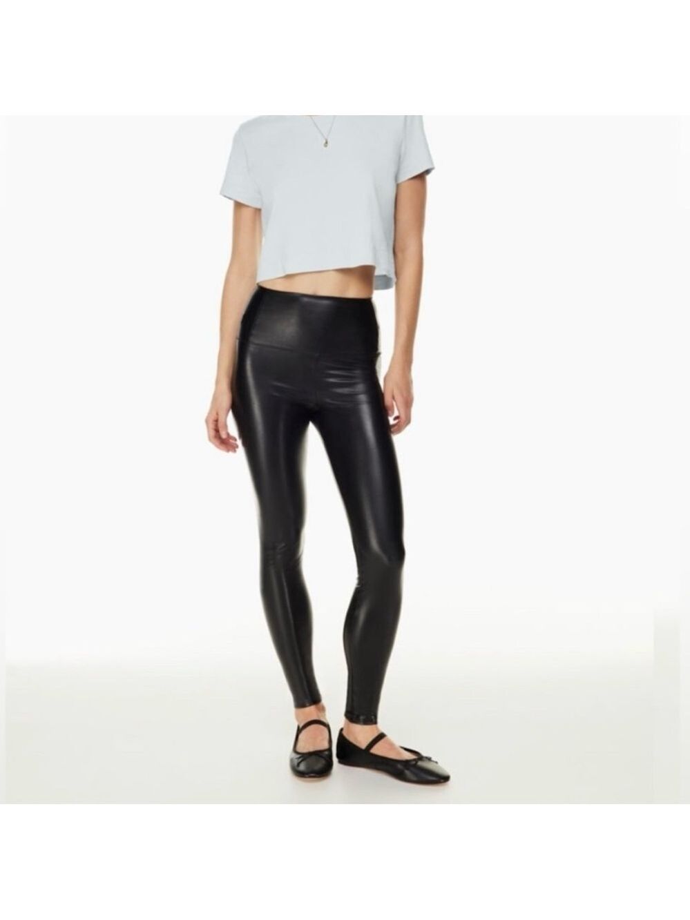 Wilfred Free Daria Faux Leather Leggings Size S